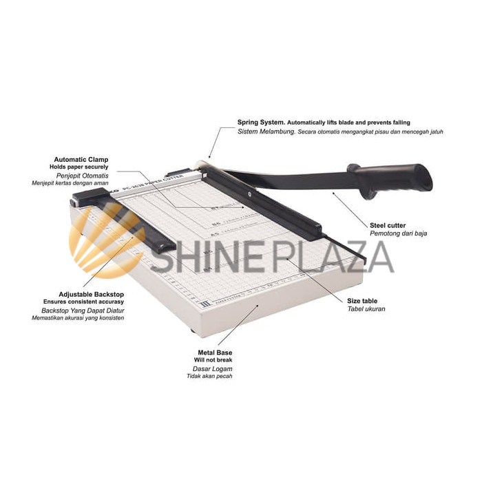 

PAPER CUTTER F4 JOYKO PC-2638 - ALAT POTONG PEMOTONG KERTAS FOLIO