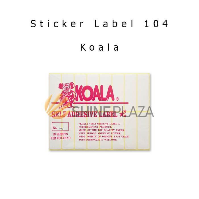 

KERTAS STIKER KOALA NOMOR 104 - LABEL STICKER PAPER NO 104 UNTUK UNDANGAN HARGA BUKU PELAJARAN ISI