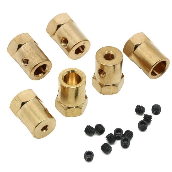 4pcs/lot Hexagon Coupling 12mm Tire Connector Coupling