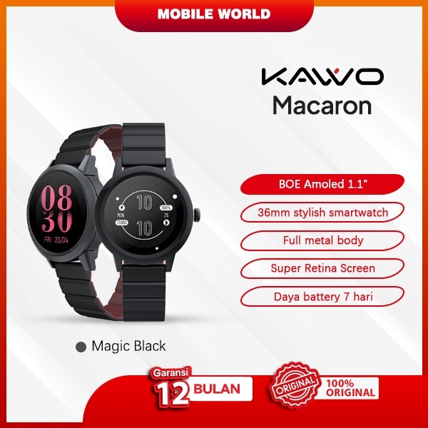 Mobile World Smart Watch Kavvo Macaron Magic Black