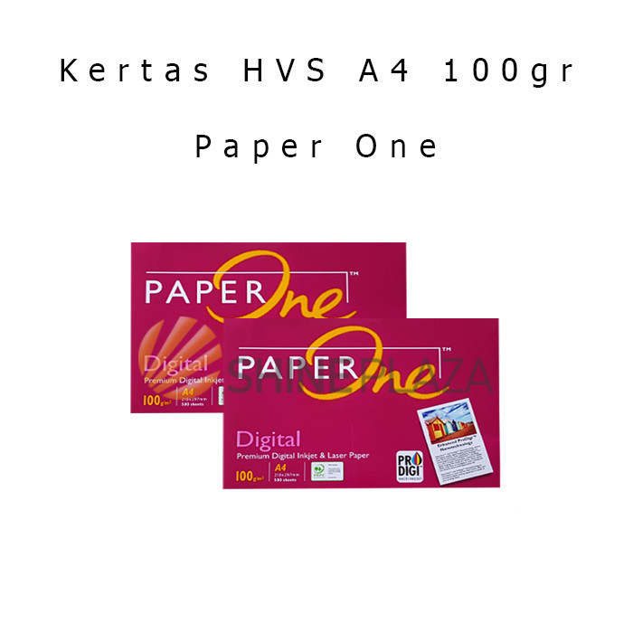 

KERTAS HVS A4 100GR PAPER ONE