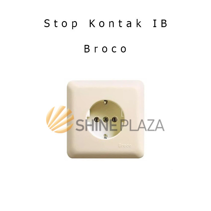 

STOP KONTAK BROCO 1 LUBANG - STOPKONTAK NEW GEE IB BROCO 5511U