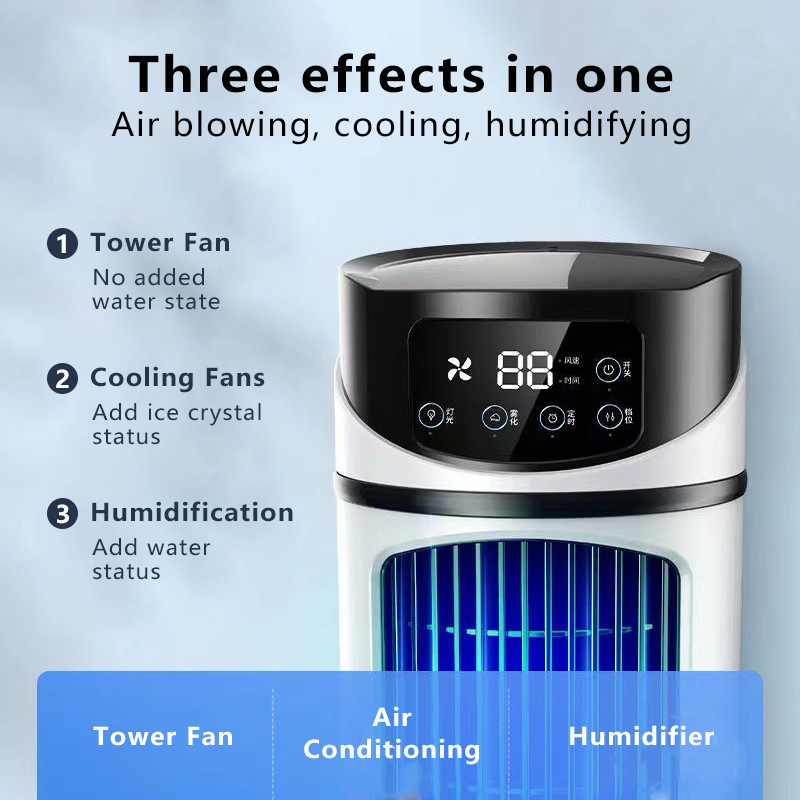 

COMOPEZ Air Cooler Mini Fan AC 3 in 1 Kipas Penyejuk Ruangan 300ml - YY-01