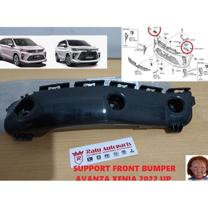 SUPPORT BRACKET BEMPER DEPAN NEW XENIA AVANZA 2022 bestt