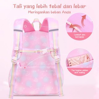 [READY] Aimilo Tas Sekolah Perempuan Tas Sekolah Anak SD&SMP Tas Ransel Kapasitas Besar Tahan Air