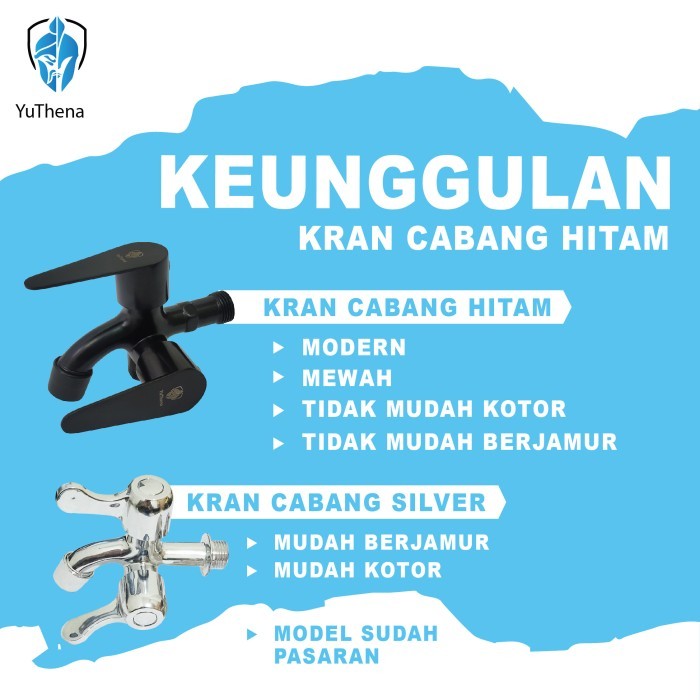 Kran Cabang Hitam Keran Cabang Kran Shower Kamar Mandi Kran Shower