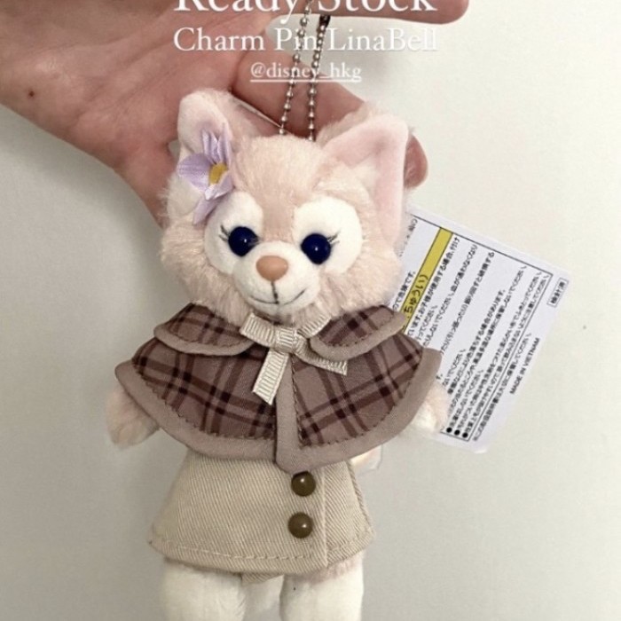 Boneka Bag Charm Pin Plush LinaBell Disney Original