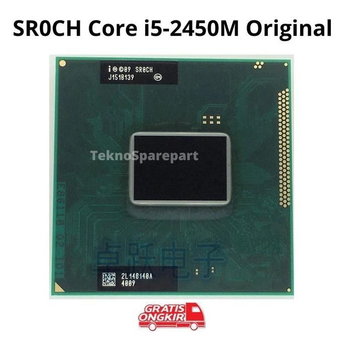 CPU Laptop Intel Core i5-2450M SR0CH Gen2 Gen 2 rPGA988B
