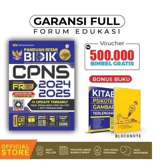 

Terlaris Buku Cpns Panduan Resmi Bidik Cpns 2023 + Bonus Kitab Psikotes Gambar Ready Stok