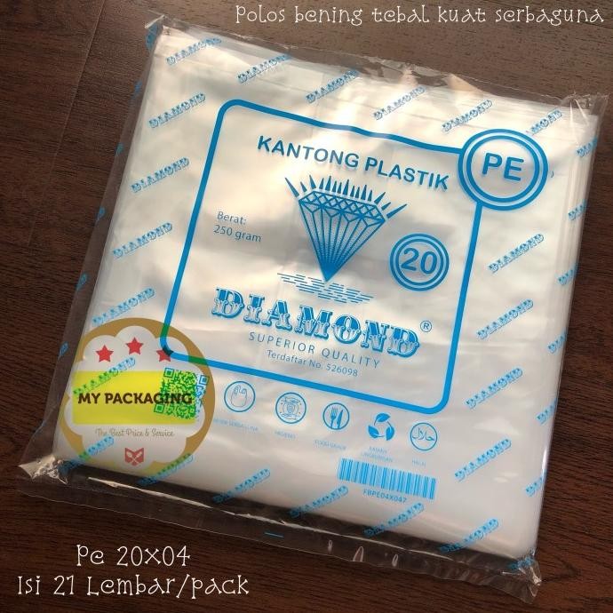 

Produk Terbaik] Kantong plastik BENING ukuran 20cm x 40cm - 250Gr/pack