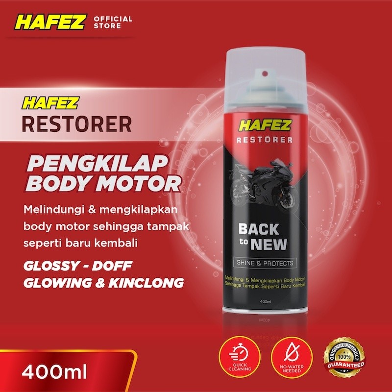 HAFEZ RESTORER SPRAY - PENGKILAP & PENGHITAM BODY MOTOR