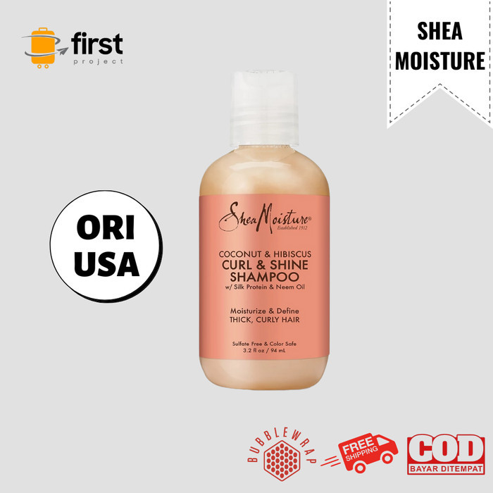 Shea Moisture Coconut & Hibiscus Curl & Shine Shampoo Shampo