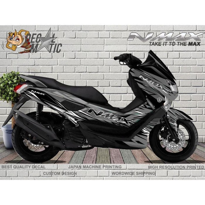 TERBARU Decal Stiker Full Body Sticker Nmax Old / Lama 2015 2016 2019 Abu-Abu BISA GRAB