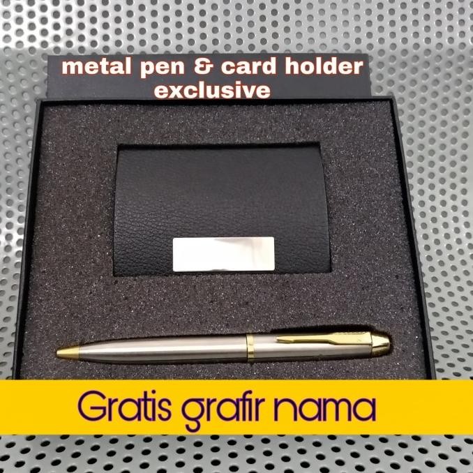

Produk Baru!! exclusive paket giftset pulpen dan card holder gratis grafir nama