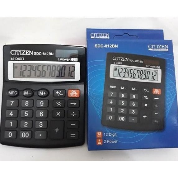 

er-23 Kalkulator Calculator CITIZEN SDC 812 BN 12 Digit Warna Hitam 812 BN Viral