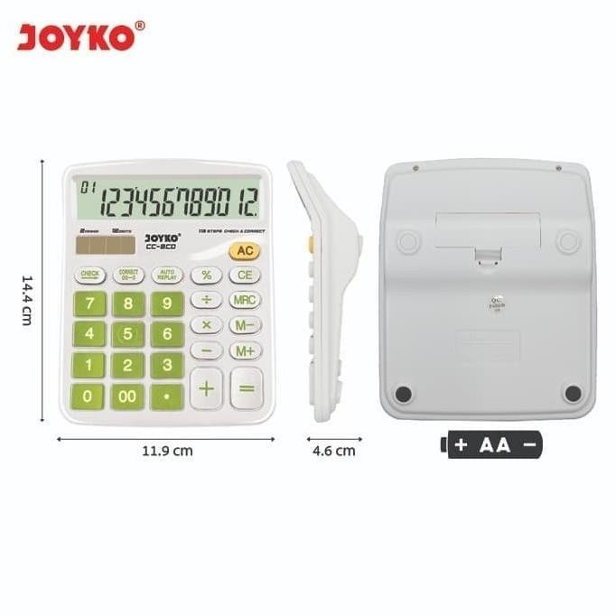 

er-79 Kalkulator/Calculator Joyko CC-8CO 12 Digits Check Correct Viral