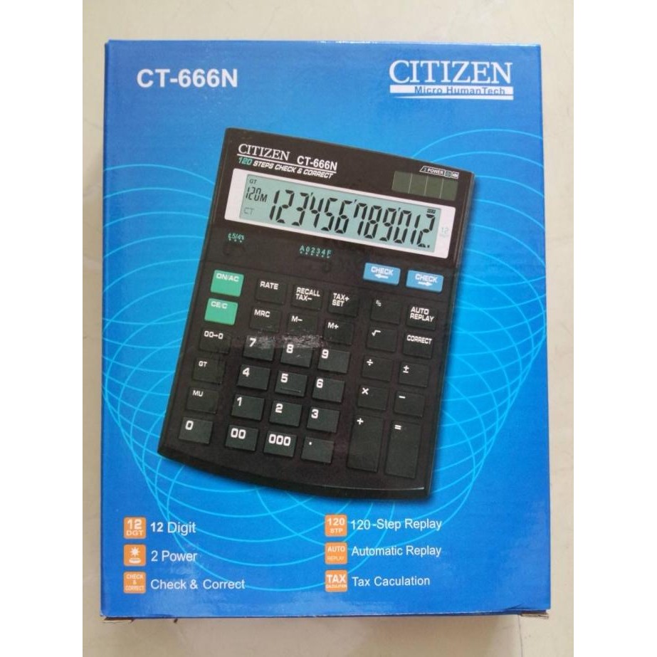 

Promo Meriah Kalkulator Citizen CT-666N Tax Calculation Fitur Lengkap Berkualitas