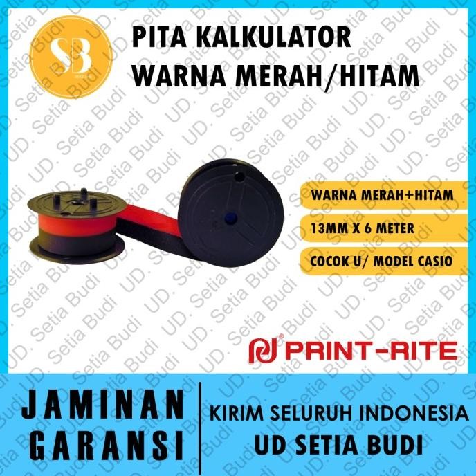 

Promo Meriah Pita Kalkulator / Ribbon Kalkulator Casio Print Rite Red Black Premium