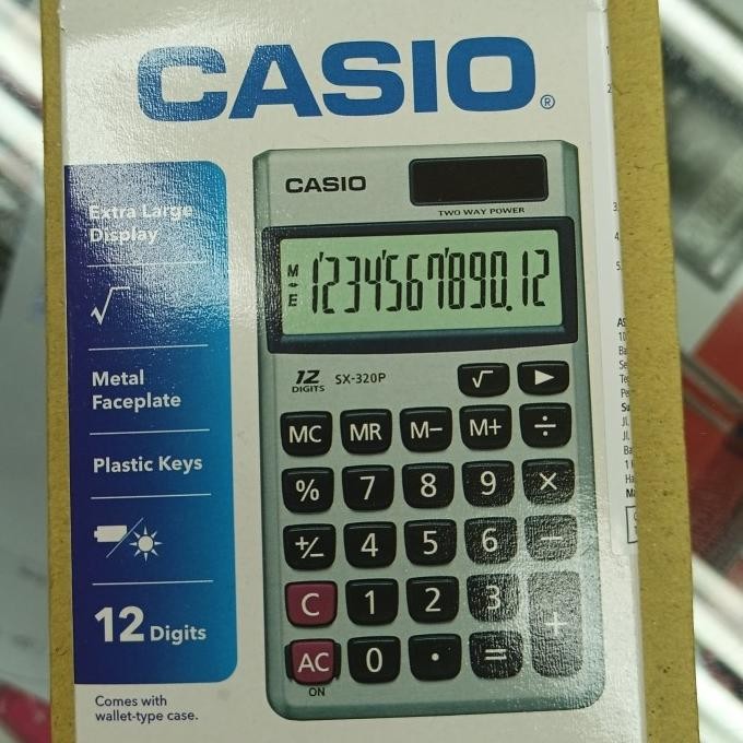 

GF21 KALKULATOR LIPAT DUAL LEAF CASIO SX 220 ORIGINAL BERGARANSI 12 DIGIT Original