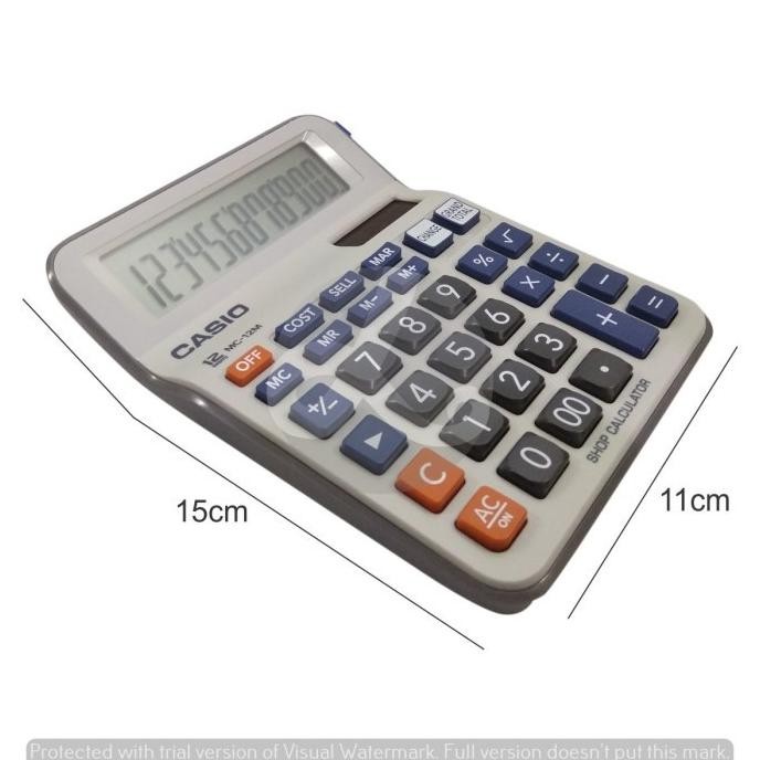 

An85 Calculator Kalkulator CASIO MC-12M Dekstop Kalkulator Orginal MC 12M Viral