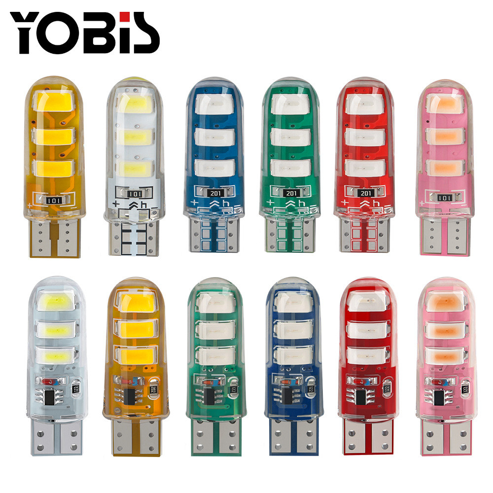 Yobis LED T10 Lampu Kota Sein Reting Rem 6 led Silikon