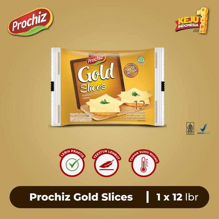 

Keju PROCHIZ Gold Slices 12's Kualitas Terbaik