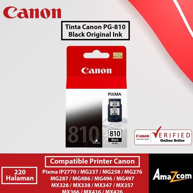 BEBAS ONGKIR - Tinta Canon 810 PG810 Black / Hitam Original Datascript Cartridge Tinta Printer Canon