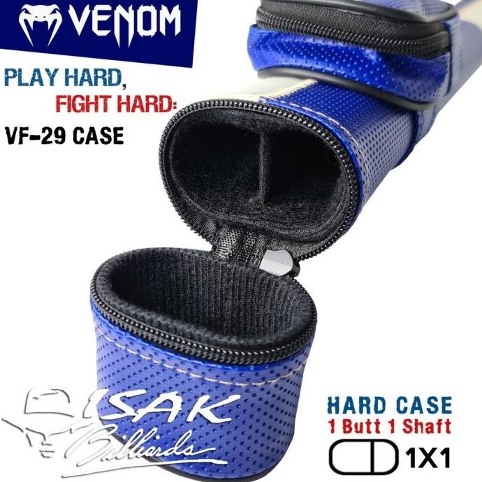 Venom 1X1 Case Vf-29 - Tas Stick Hard Cue Sarung Stik Pool Billiard