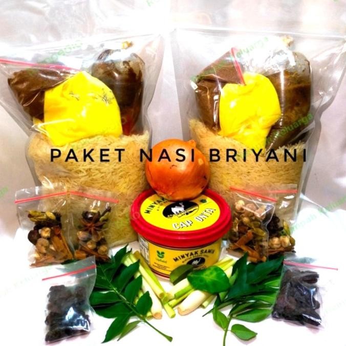 

BERAS BASMATI 1KG DAN BUMBU BRIYANI SIAP MASAK / BRIYANI INSTAN HF56