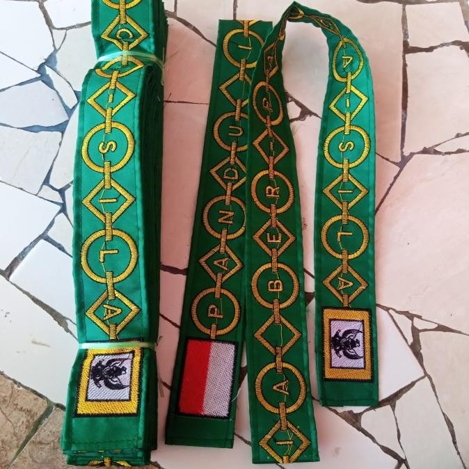 arr Kendit paskibraka 10 biji bordir hijau