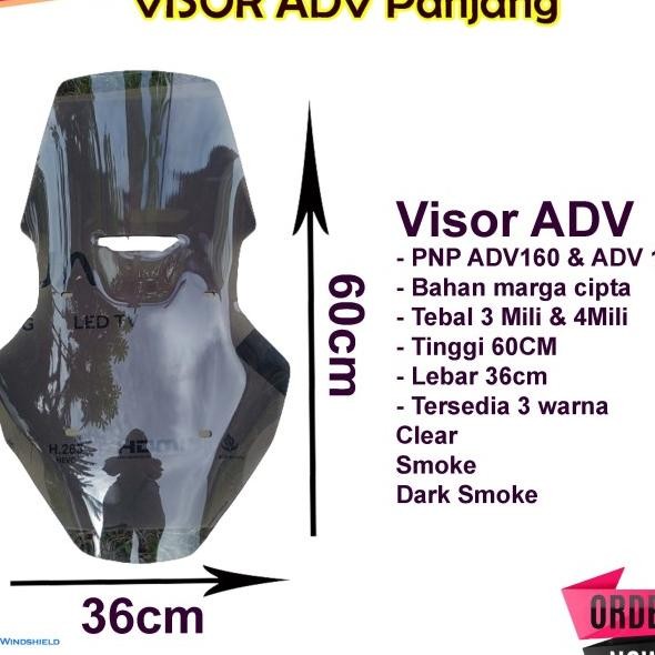 Windshield Visor Adv Tinggi Pnp Adv 150 Adv 160