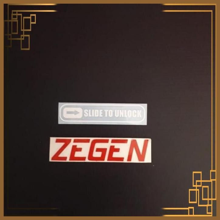 

[ZGA] STICKER STIKER SLIDE TO UNLOCK KECIL