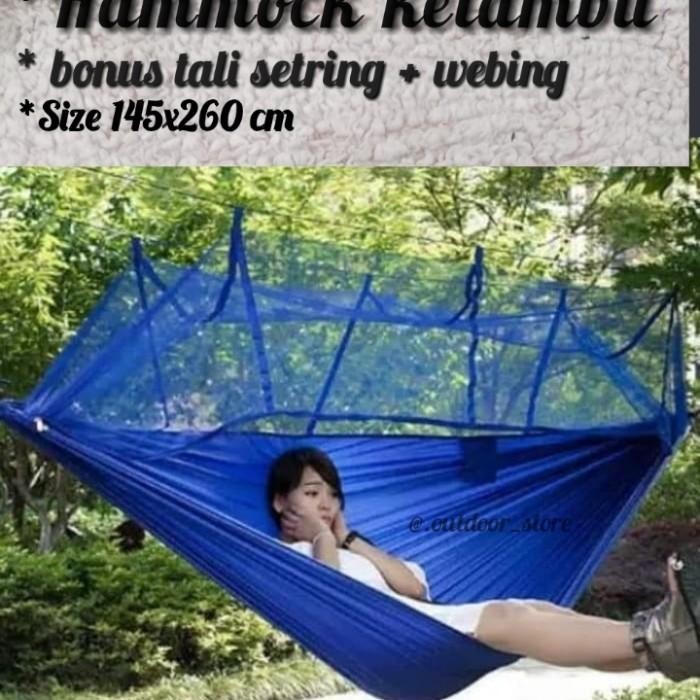 Hammock Ayunan Kemlambu Outdoor ''Serba Guna Anti Nyamuk