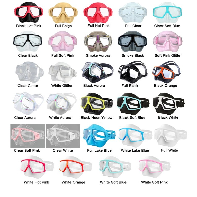 Mask Low Volume Snorkel Freediving Spearfishing Apnea Sphero Zeepro