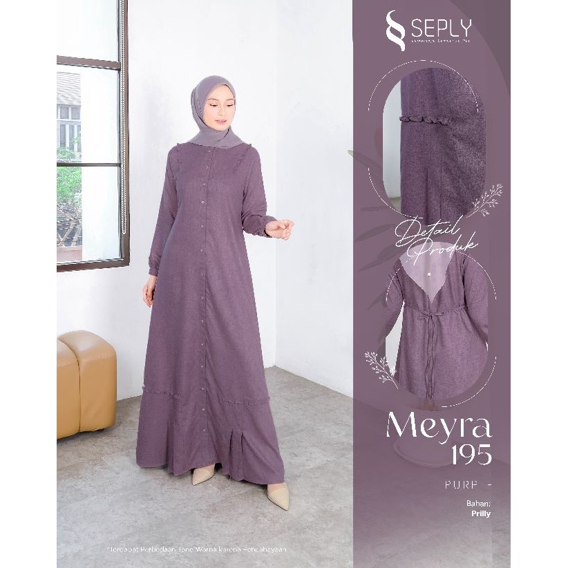 GAMIS SEPLY MEYRA 195 | Model Baju Gamis Terbaru Lebaran 2025 | Dress Lebaran 2025