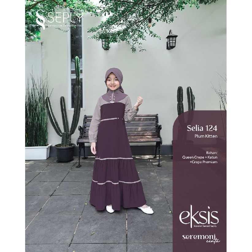 GAMIS ANAK SEPLY SELIA 124 | Model Gamis Anak Trendy | Gamis Anak Terbaru 2025