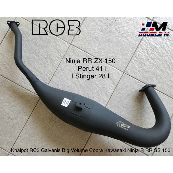 Big Promo Knalpot Rc3 Big Vol Big Volume Galvanis Cobra Kawasaki Ninja R Rr Ss