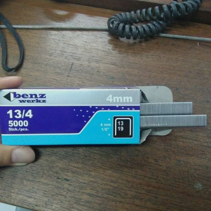 &<&<&<&] ISI STAPLES HEKTER TANGAN MANUAL UNTUK JOK MOTOR 13/4 MM (4MM)