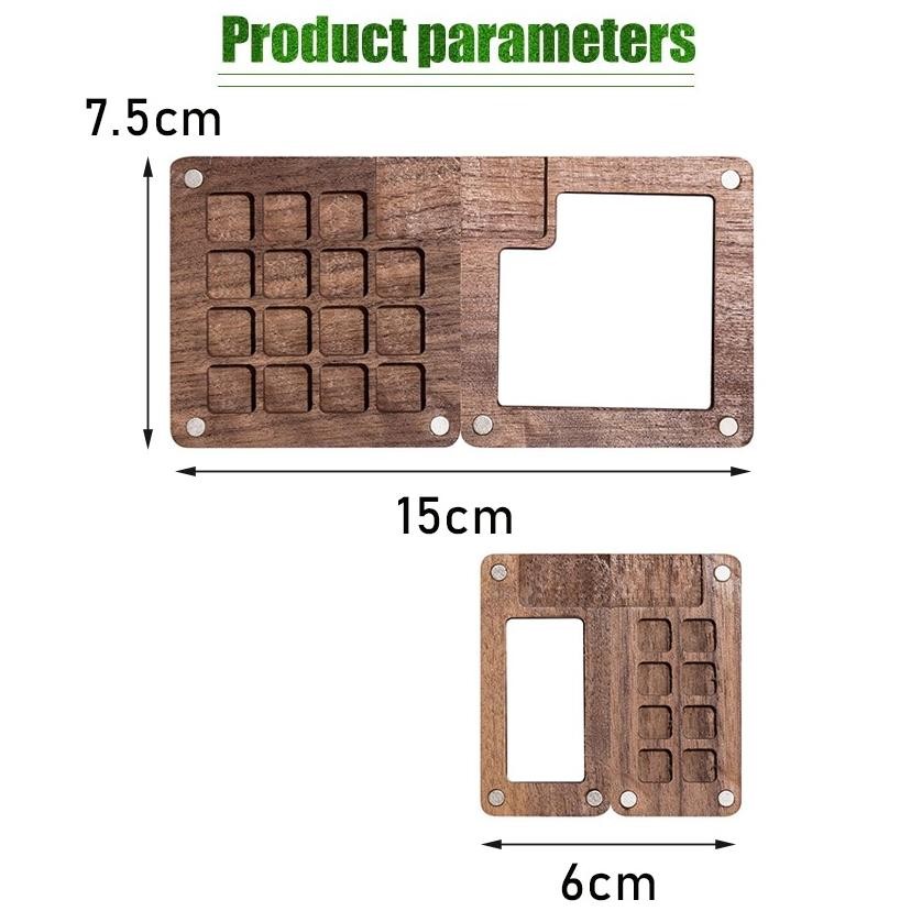 Palet Lukis Mini Palette Wooden Magnetic / Magnetic Wooden Palette For Watercolor / Palette Kayu Min