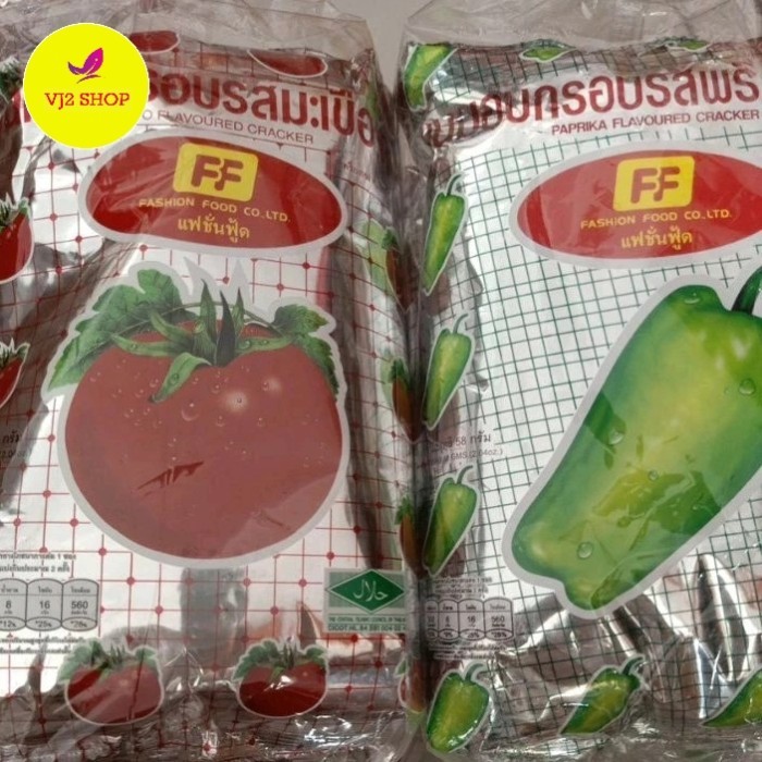 

DISKON Snack Jiso Tomato Thailand Tomato Crackers Halal 58Gr