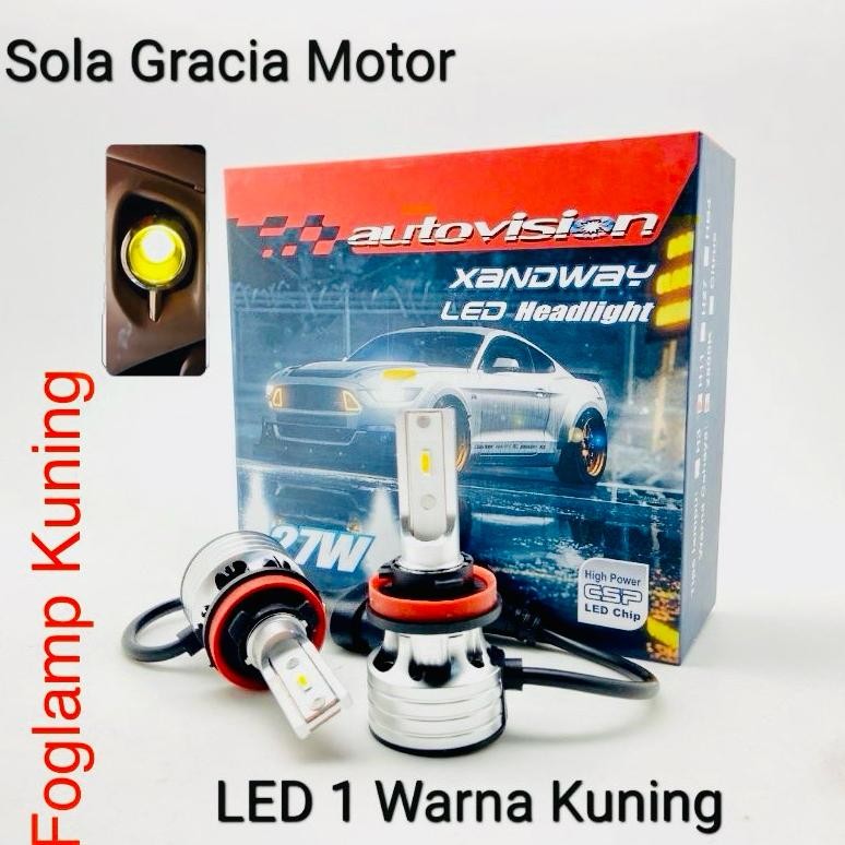 PROMO Foglamp Autovision Xandway H11 Kuning / Hijau (Citrus) dan H3 / HB4.