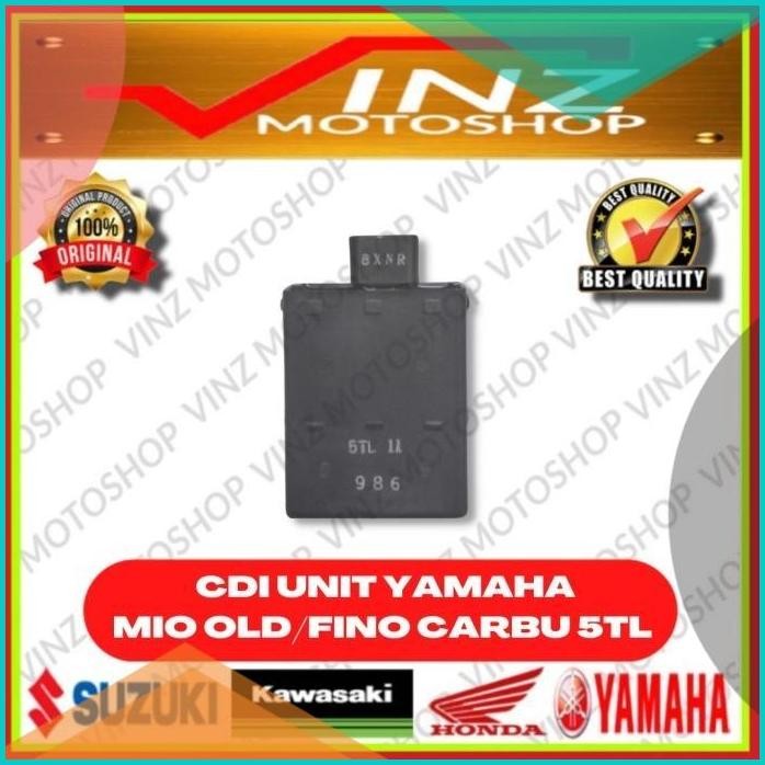 CDI ECU UNIT ASSY MOTOR YAMAHA MIO SPORTY SMILE OLD FINO CARBU 5TL 14