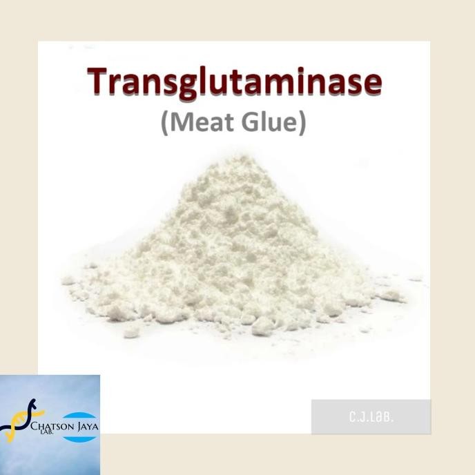 

TRANSGLUTAMINASE MEAT GLUE 15 gr (Khusus Bakso, Sosis, Mie, Ham, etc.)
