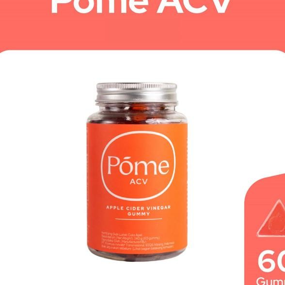 

Pome Acv Gummy / Cider Vinegar Gummy / Permen Cuka Apel - 60 Pcs