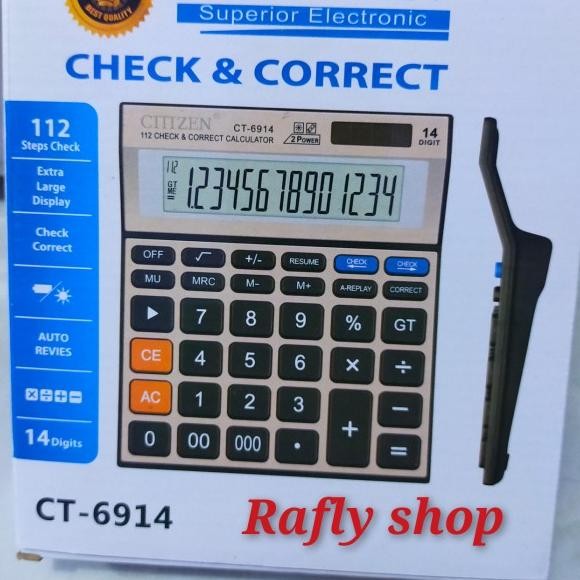 

Kalkulator Besar/Dagang Ct 6914 14 Digit