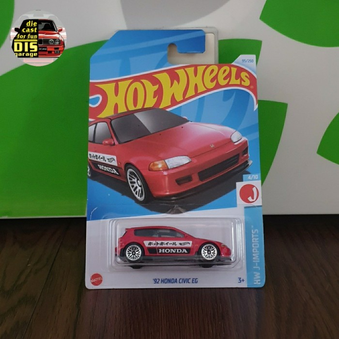 Hotwheels Honda Civic Eg6 Estilo Red Murah
