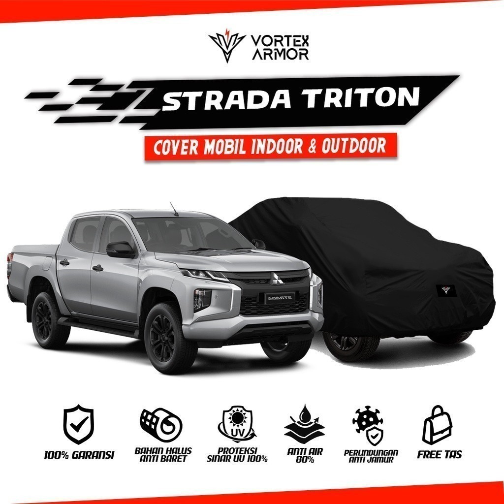 Cover Mobil Strada Triton / Sarung Mobil Strada Triton / Selimut Mitsubishi Strada Triton