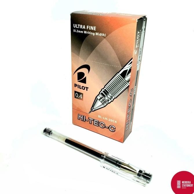 

TERBARU - (ISI 12) Bolpen/Bolpoint/Pulpen Pilot HI-TECH/HITECH/HITEC HITAM 0.4mm