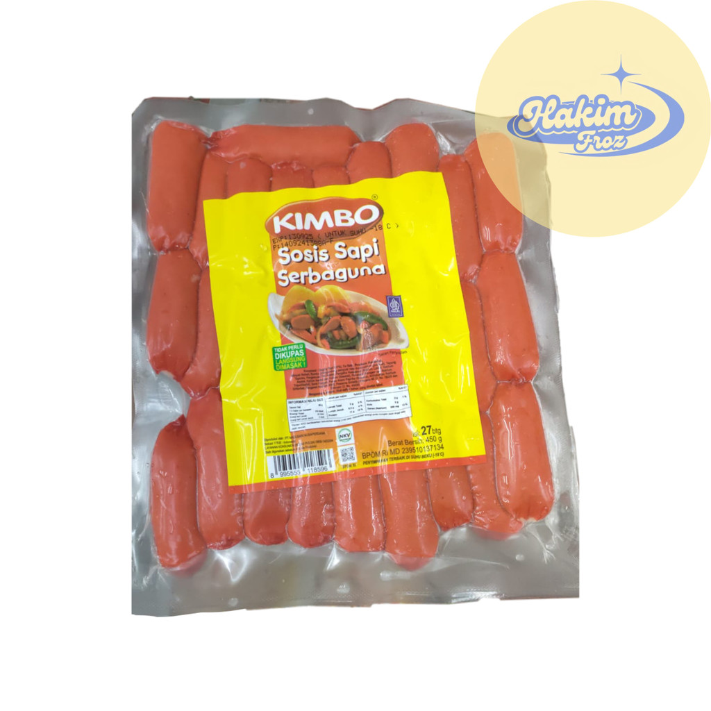 

KIMBO SOSIS COCTAIL SAPI SERBAGUNA 450 GR