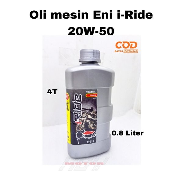 oli oil agip ENI i-ride 4T 20w-50 power id 0.8L 800ml | toko hoy